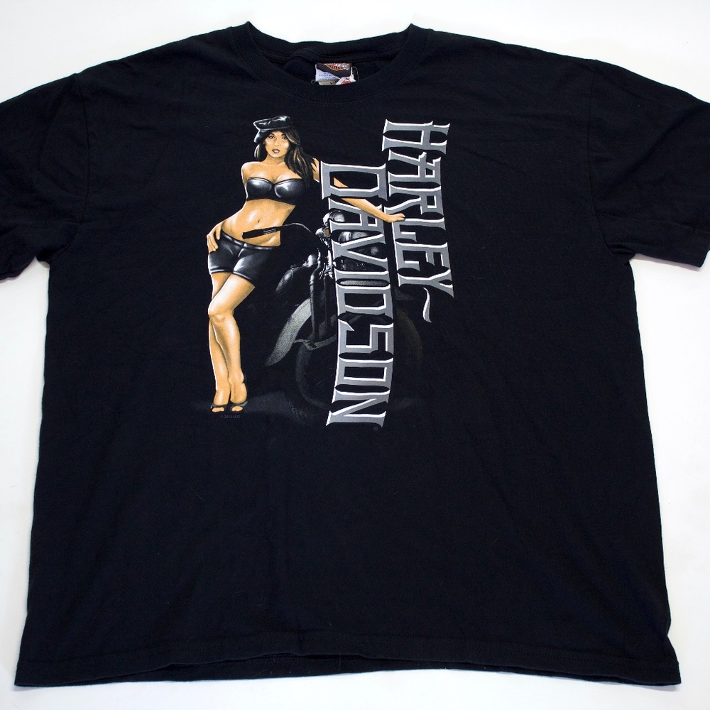 Hot Chick Harley Davidson Tee